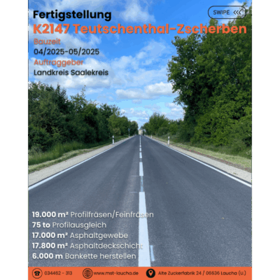Fertigstellung K2147 Teutschenthal-Zscherben