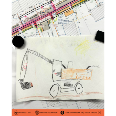 Leuchtende Kinderaugen auf der Baustelle